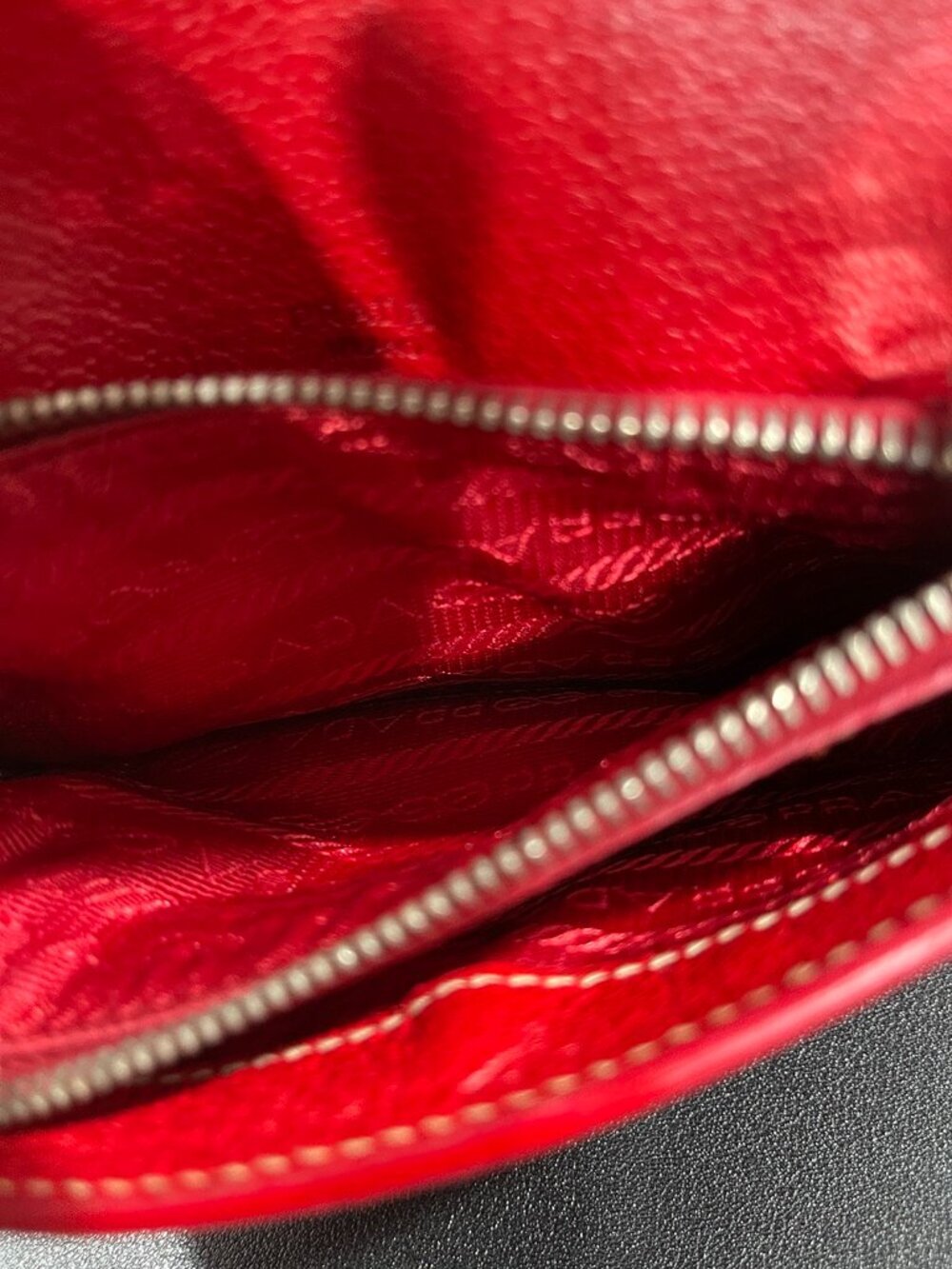 Prada Saffiano Leather Clutch (JB1458) - Picture 10 of 10